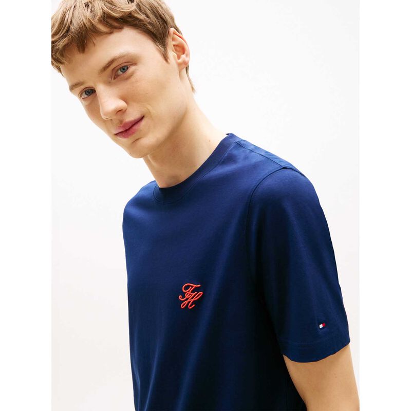 Tommy Hilfiger Logo Embroidery Jersey T-Shirt image number 2